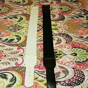 Bundle of two elastic waist belt 3" wide